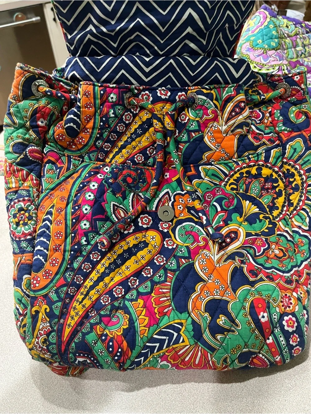 Vera Bradley Paisley Quilted Backpack